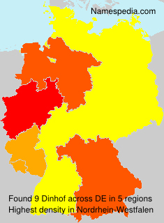 Surname Dinhof in Germany Surname Dinhof in Germany