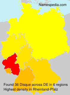 Surname Disque in Germany Surname Disque in Germany