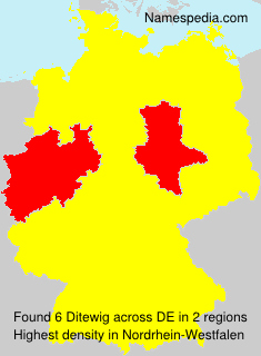 Surname Ditewig in Germany Surname Ditewig in Germany