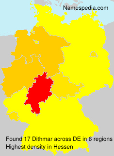 Surname Dithmar in Germany Surname Dithmar in Germany
