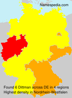 Surname Dittman in Germany Surname Dittman in Germany