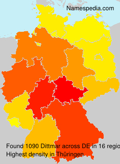 Surname Dittmar in Germany Surname Dittmar in Germany