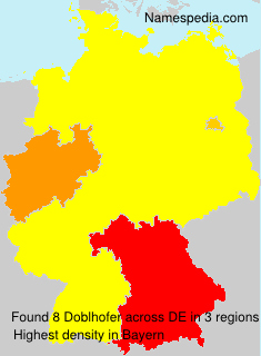 Surname Doblhofer in Germany Surname Doblhofer in Germany