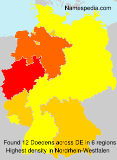 Surname Doedens in Germany Surname Doedens in Germany