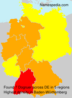 Surname Dogruer in Germany Surname Dogruer in Germany