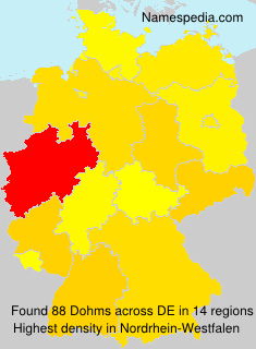 Surname Dohms in Germany Surname Dohms in Germany