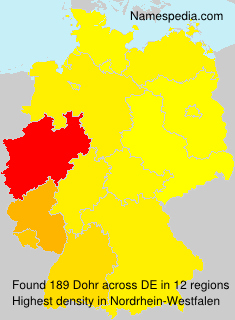 Surname Dohr in Germany Surname Dohr in Germany