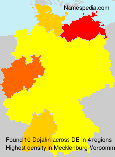 Surname Dojahn in Germany Surname Dojahn in Germany