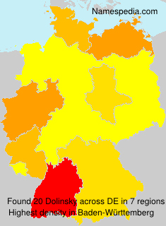Surname Dolinsky in Germany Surname Dolinsky in Germany