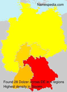 Surname Dolzer in Germany Surname Dolzer in Germany