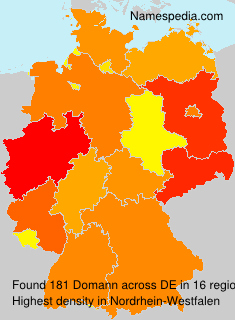 Surname Domann in Germany Surname Domann in Germany