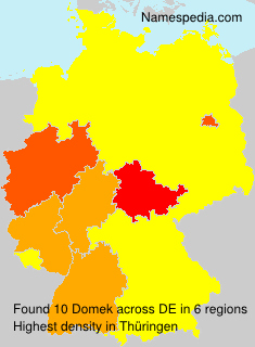 Surname Domek in Germany Surname Domek in Germany