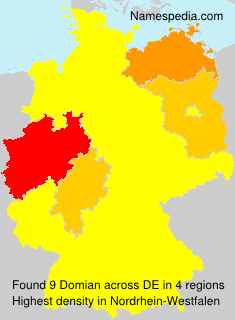 Surname Domian in Germany Surname Domian in Germany