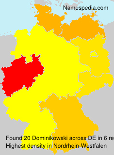Surname Dominikowski in Germany Surname Dominikowski in Germany