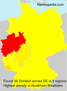 Surname Dondorf in Germany