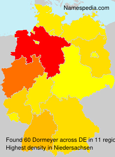 Surname Dormeyer in Germany Surname Dormeyer in Germany