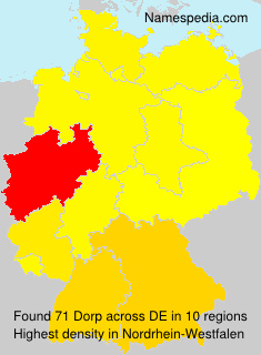 Surname Dorp in Germany Surname Dorp in Germany