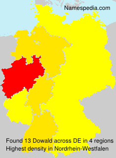 Surname Dowald in Germany Surname Dowald in Germany