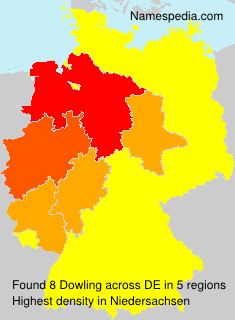 Surname Dowling in Germany Surname Dowling in Germany