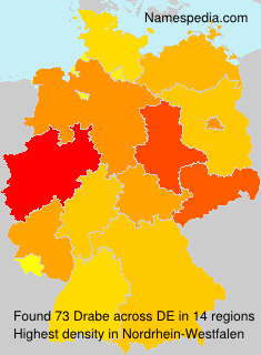 Surname Drabe in Germany Surname Drabe in Germany