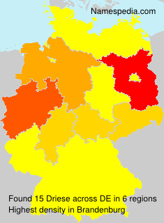 Surname Driese in Germany Surname Driese in Germany