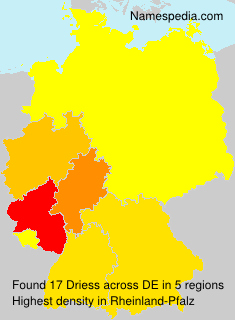 Surname Driess in Germany Surname Driess in Germany