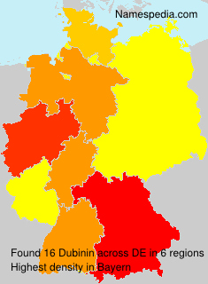 Surname Dubinin in Germany Surname Dubinin in Germany