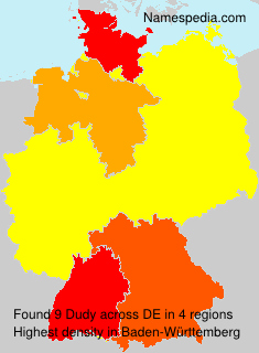 Surname Dudy in Germany Surname Dudy in Germany