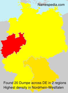 Surname Dumpe in Germany Surname Dumpe in Germany
