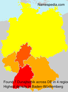 Surname Dunajtschik in Germany Surname Dunajtschik in Germany