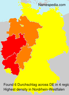Surname Durchschlag in Germany Surname Durchschlag in Germany