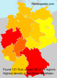Surname Dutz in Germany Surname Dutz in Germany