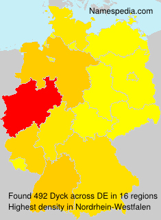 Surname Dyck in Germany Surname Dyck in Germany