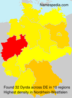Surname Dyrda in Germany Surname Dyrda in Germany