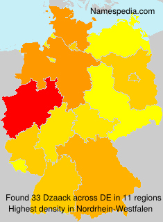 Surname Dzaack in Germany Surname Dzaack in Germany