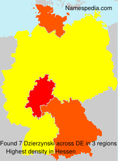Surname Dzierzynski in Germany Surname Dzierzynski in Germany