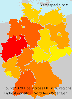 Surname Ebel in Germany Surname Ebel in Germany