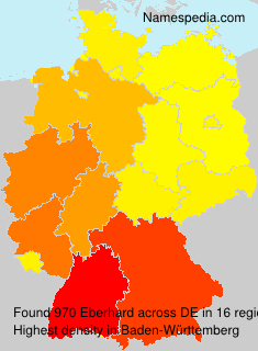 Surname Eberhard in Germany Surname Eberhard in Germany