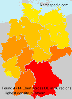 Surname Ebert in Germany Surname Ebert in Germany