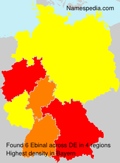 Surname Ebinal in Germany Surname Ebinal in Germany