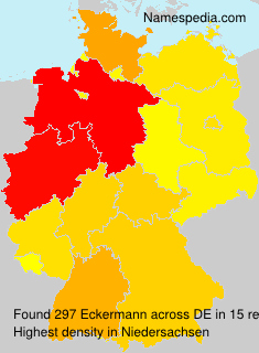 Surname Eckermann in Germany Surname Eckermann in Germany
