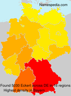 Surname Eckert in Germany Surname Eckert in Germany