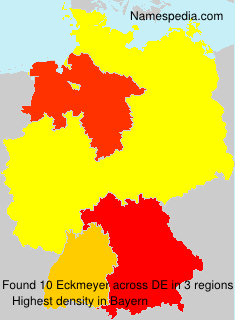 Surname Eckmeyer in Germany Surname Eckmeyer in Germany
