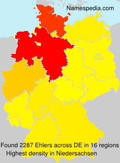 Surname Ehlers in Germany Surname Ehlers in Germany
