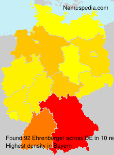 Surname Ehrenberger in Germany Surname Ehrenberger in Germany