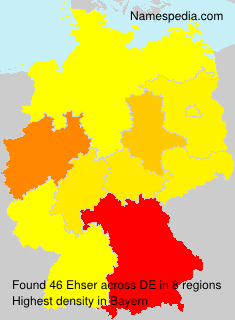Surname Ehser in Germany Surname Ehser in Germany
