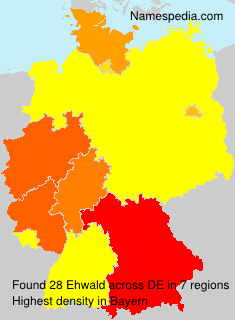 Surname Ehwald in Germany Surname Ehwald in Germany