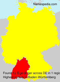 Surname Eigeldinger in Germany