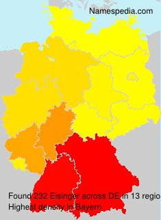 Surname Eisinger in Germany Surname Eisinger in Germany