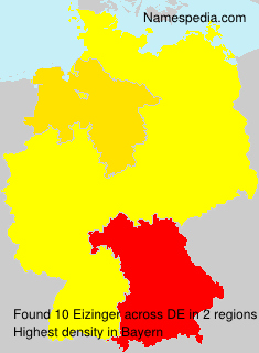 Surname Eizinger in Germany Surname Eizinger in Germany